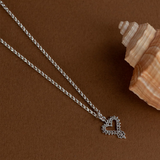 Zoe & Morgan Mini Gypsy Heart Necklace - 925 Sterling Silver