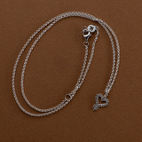 Zoe & Morgan Mini Gypsy Heart Necklace - 925 Sterling Silver