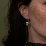 Zoe & Morgan Mini Heart Rays Earrings - 925 Sterling Silver