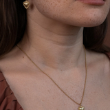 Zoe & Morgan Mini Heart Rays Necklace - 22k Gold Vermeil