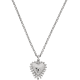 Zoe & Morgan Mini Heart Rays Necklace - 925 Sterling Silver