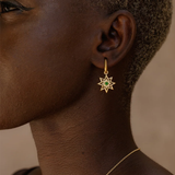 Zoe & Morgan Nora Hoops - 22k Gold Vermeil with Chrome Diopsode