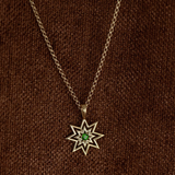 Zoe & Morgan Nora Necklace - 22k Gold Vermeil with Chrome Diopside