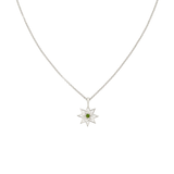 Zoe & Morgan Nora Necklace - 925 Sterling Silver with Chrome Diopside