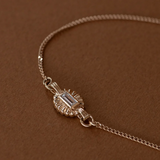 Zoe & Morgan Odette Bracelet - 22k Gold Vermeil/White Topaz