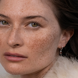 Zoe & Morgan Ophelia Hoops - 925 Sterling Silver Garnet