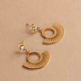 Zoe & Morgan Pocket Full of Sunshine Earrings - Gold Vermeil/Aquamarine