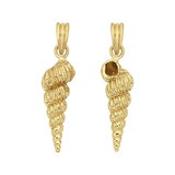 Zoe & Morgan  Shell Seeker Charm - 22k Gold Vermeil