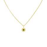 Zoe & Morgan Sitara Necklace - 22k Gold Vermeil with Chrome Diopside