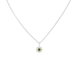 Zoe & Morgan Sitara Necklace - 925 Sterling Silver with Chrome Diopside