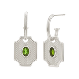 Zoe & Morgan Soul Sister Hoop - 925 Sterling Silver with Chrome Diopside