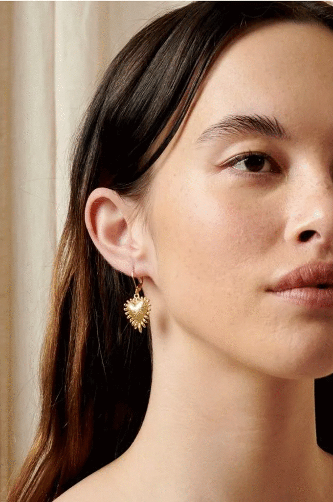 Zoe and morgan 2025 gypsy heart earrings gold