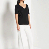 Juliette Hogan JHL V-Neck T Fine Cotton Cashmere - Black