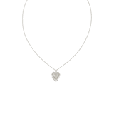 Zoe & Morgan Hearts Ray Necklace - Sterling Silver
