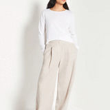 Juliette Hogan JHL Crew L/S T - White